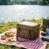 Outdoor-Aufbewahrungstasche mit Tischplatte, wasserdicht, große Kapazität, Reißverschluss, taktische Campingausrüstung, Werkzeug-Organizer-Beutel mit Griff