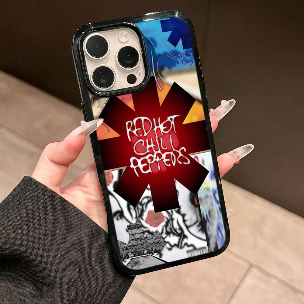 

R-Red H-Hot C-Chili P-Peppers For iPhone 17 16 Pro Max Air 15 14 13 12 Mini Plus 11 Hard PC+TPU Phone Back Cover iPhone 15
