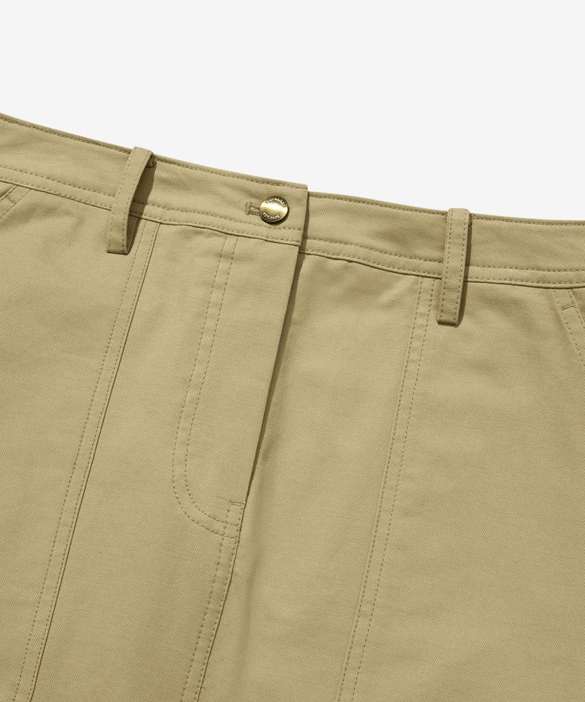 COVERNAT WOMAN Fatigue Skirt Beige