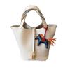 2025 Minimalist Veggie Basket Bag: Lychee Grain Cowhide, Fashionable & Spacious Handbag