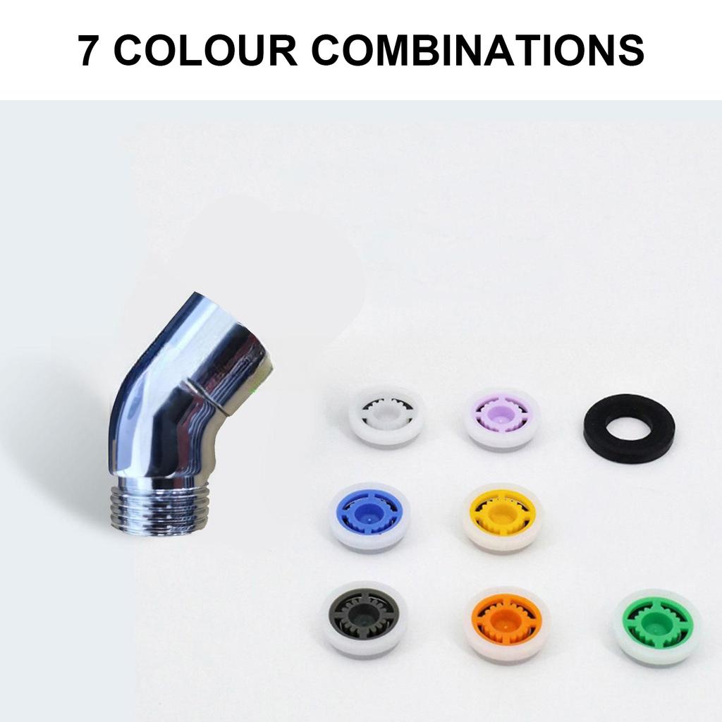 Handhold Shower Elbow Adapter Shower Head Elbow Adapter 135 Degree Shower Head Extension Arm Connector for Hand Shower