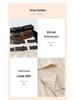 Women's Petite High Waist Knitted A-line Pleated Umbrella Skirt for Autumn and Winter