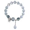 Fashionable Opal Sea Blue Crystals Bracelet Elegant Fashion Jewelry Portable for Girls and Women with Elastic Designs