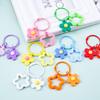 Kleine farbige Blumen Schlüsselanhänger Anhänger Pinkycolor Tasche Anhänger für Frauen Ins Stil Kette