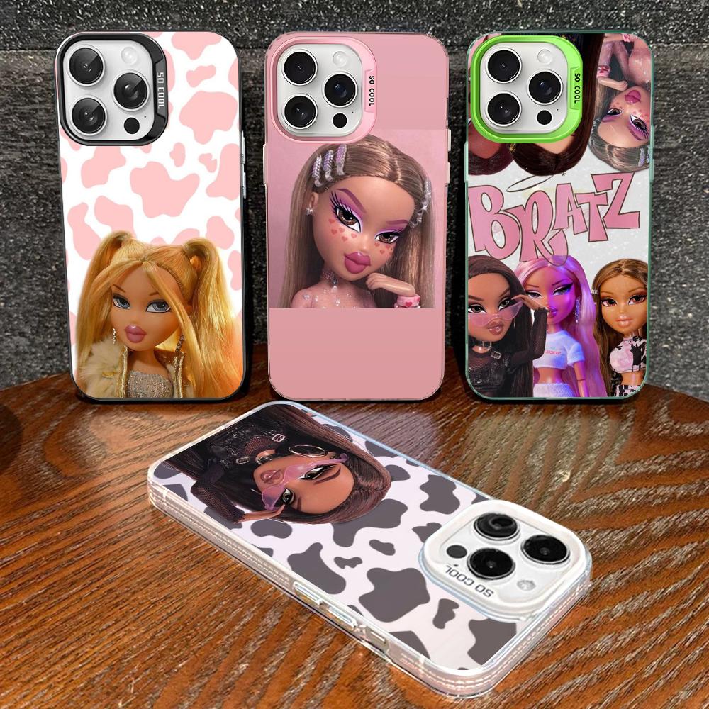 Lovely Doll Bratz Phone Case For IPhone 16 15 14 13 12 11 Pro Max X XR XSMAX 8 7 Plus Matte Shockproof Back Cover