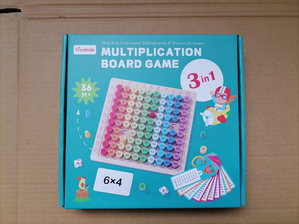 Kids 3-in-1 Multiplication Board: Early Learning Puzzle Toy for Ages 1-100
