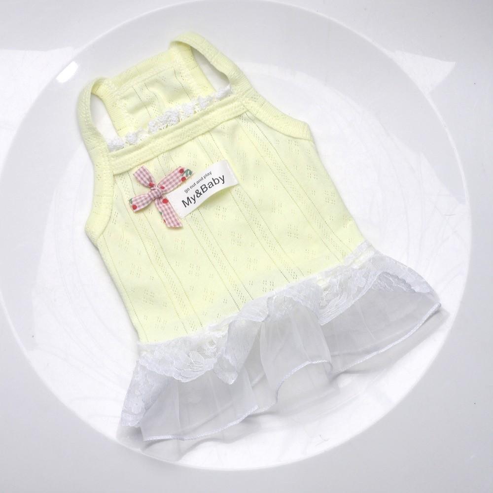Comfortable Breathable Puppy Dress Lightweight Dog Vest New Pet Dog Dress  Dogs and Cats