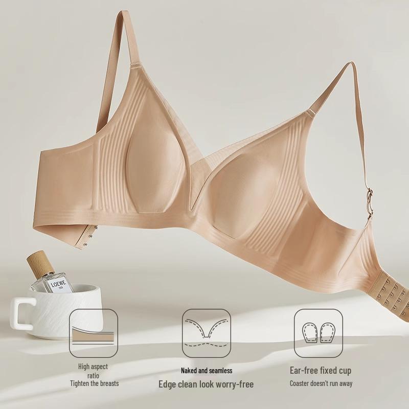 Ultra-thin Bunny Ear Seamless Soft Support Anti-Sagging Bra