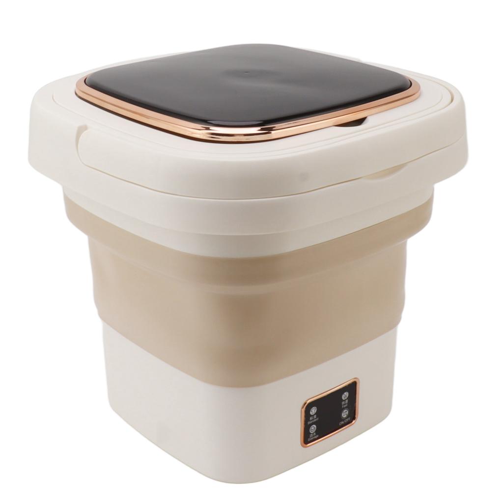 Portable Washing Machine 9L Automatic Small Foldable Bucket Washer for Dormitories Travel Business Trip