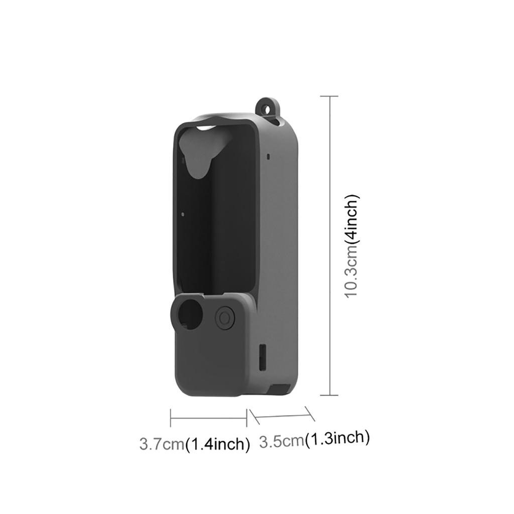 Ensemble de protections en silicone 3 en 1 pour Pocket 3, protection d'écran et boîtier anti-rayures