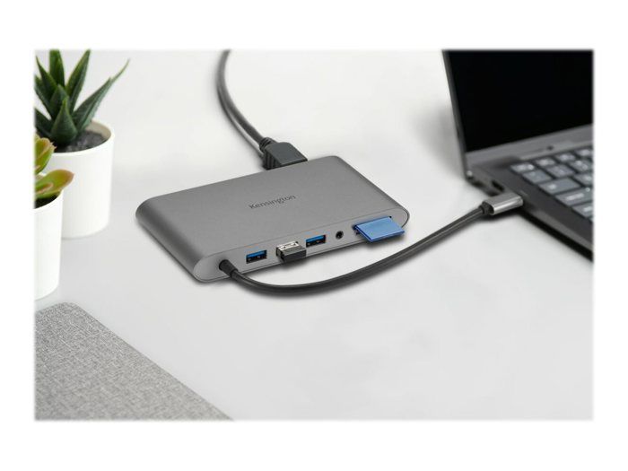 Hub USB - Kensington - K33853WW - USB-C - 10 Gbit/s - Compatible MicroSD