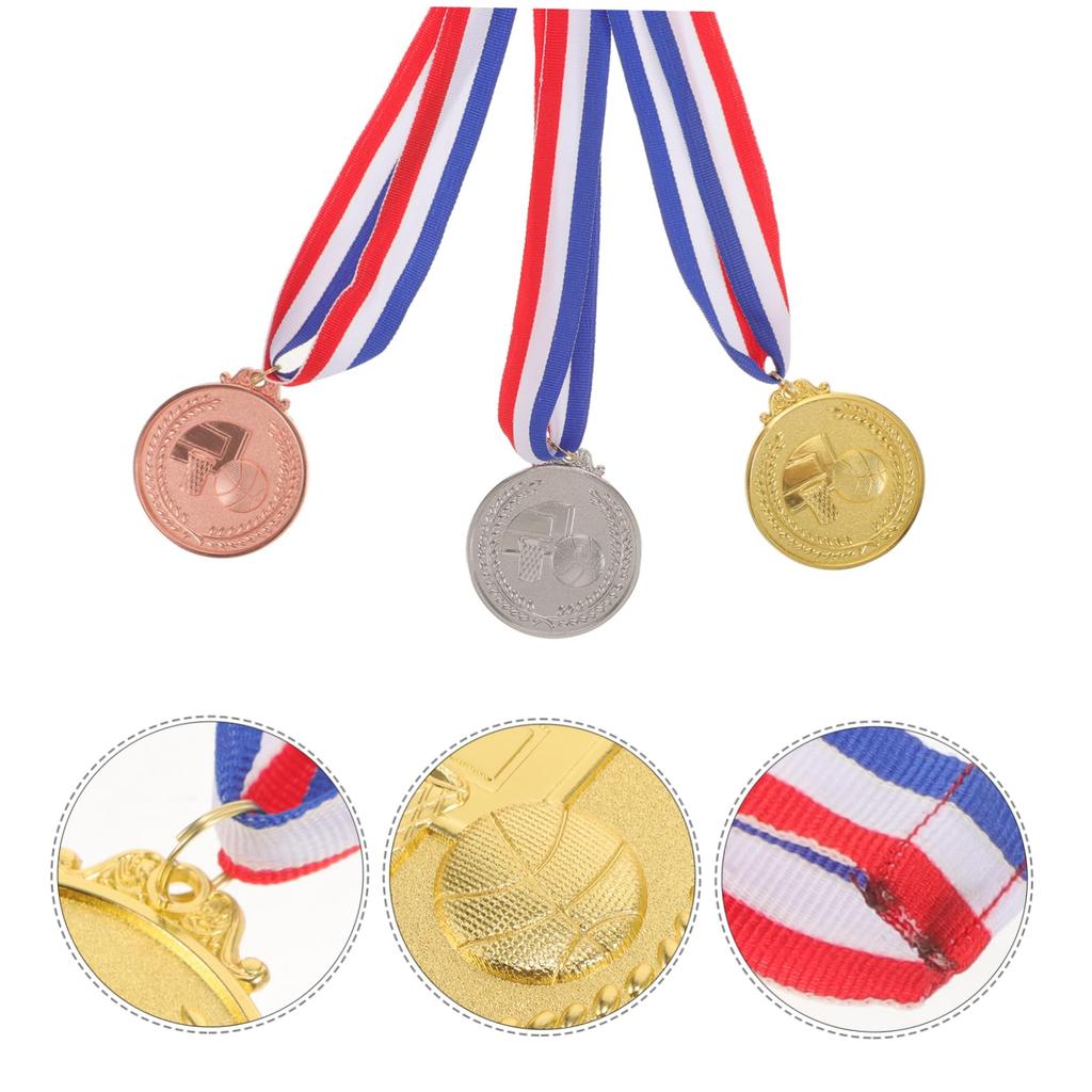 CALLARON Basketball-Medaillensatz, Metall, Gold, Silber, Bronze, 3 Arten,