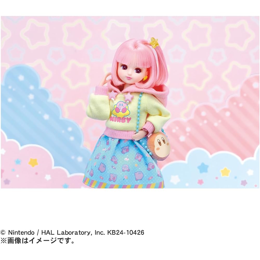 Takara Tomy Licca-chan Doll Kirby's Dream Land: Daisuki Licca-chan Dress Up Playhouse Toy 3 Years...