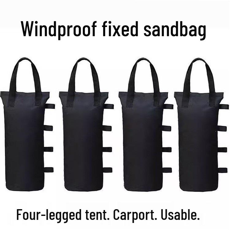 Windproof Outdoor Advertising Tent with Four-Leg Sandbag Anchors