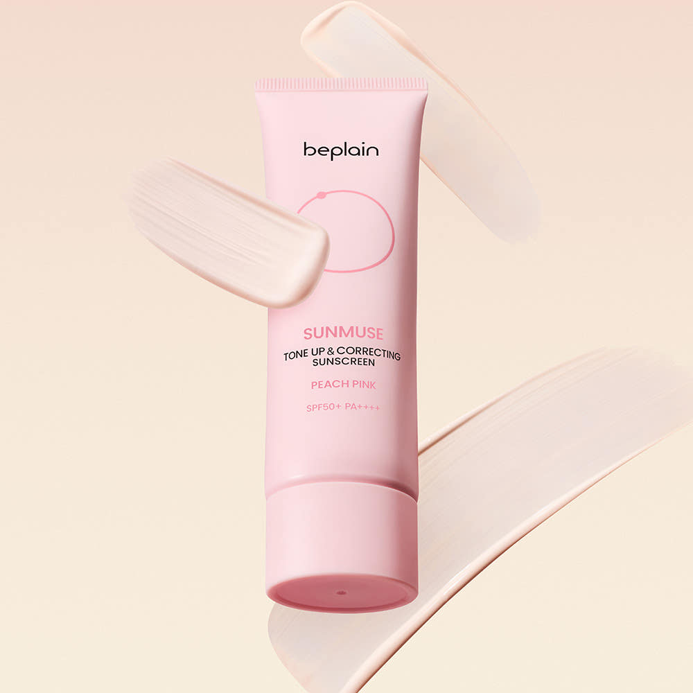 BEPLAIN Sunmuse Tone Up and Correcting Sunscreen Peach Pink SPF50+ PA++++ 50ml Brightening UV Protection