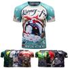 Abbigliamento Sportivo Rash Guard Bjj Grappling Brazilian Jiu Jitsu Adulti Uomo Nogi No Gi Bjj Jiu Jitsu MMA Rash Guard Maglietta da Corsa Bjj