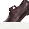 Johnature Retro Versatile Loafers Round Toe Genuine Leather Women's Low Heel Shoes