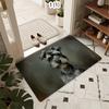 Felpudo Schnauzer Entrada Pasillo Alfombra Decorativa para Suelo Interior Exterior Fibra de Coco Texturizada Duradera Antideslizante Entrada Casa Mascotas