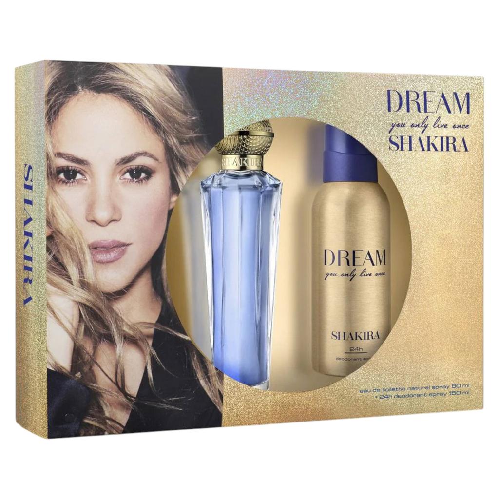 Set Shakira: Dream You Only Live Once, Eau De Toilette, For Women, 80 Ml + Dream You Only Live Once, Deodorant Spray, For Women, 150 Ml