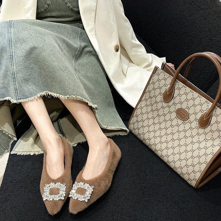 Shu Academy style shows long legs, small fragrance design increases retro style temperament, single shoes are versatile, Mary Jane shoes are British