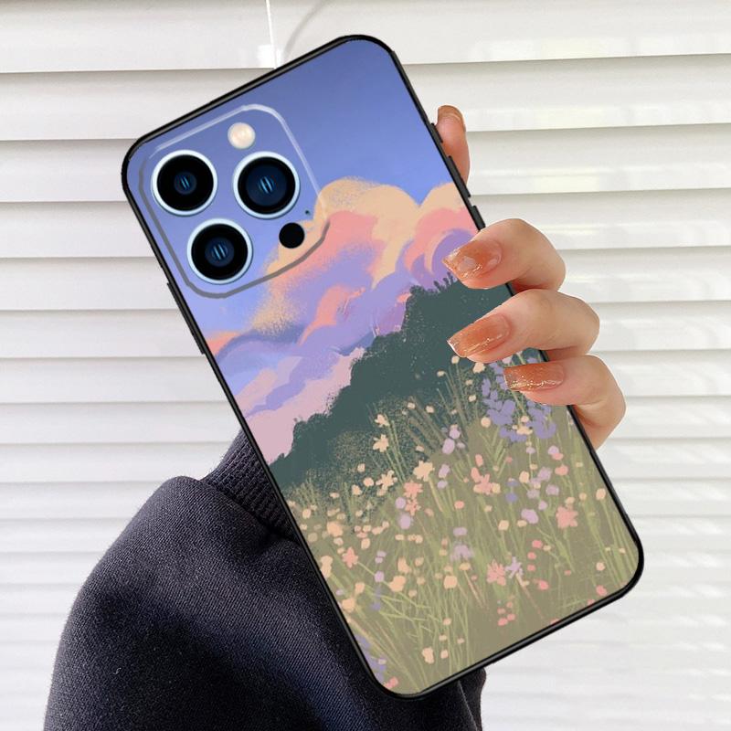Claude Monet Garden Lotus Phone Case For iPhone 17 16 15 14 13 12 11 Pro Max Mini 15 16 Plus 16e 17 Air Cover Fundas