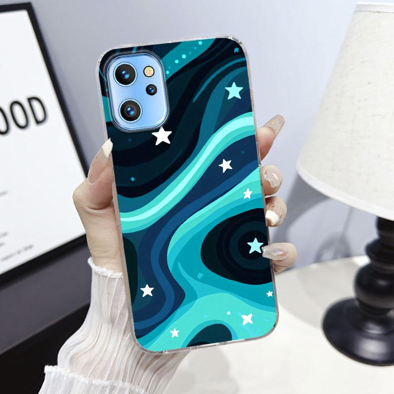 

Floral For Umidigi A13 Pro 5G A13S A13 5G A15C Case Cover For UMIDIGIA15 Marble Clear Soft Silicone Phone Case Protective Fundas UMIDIGI A15C