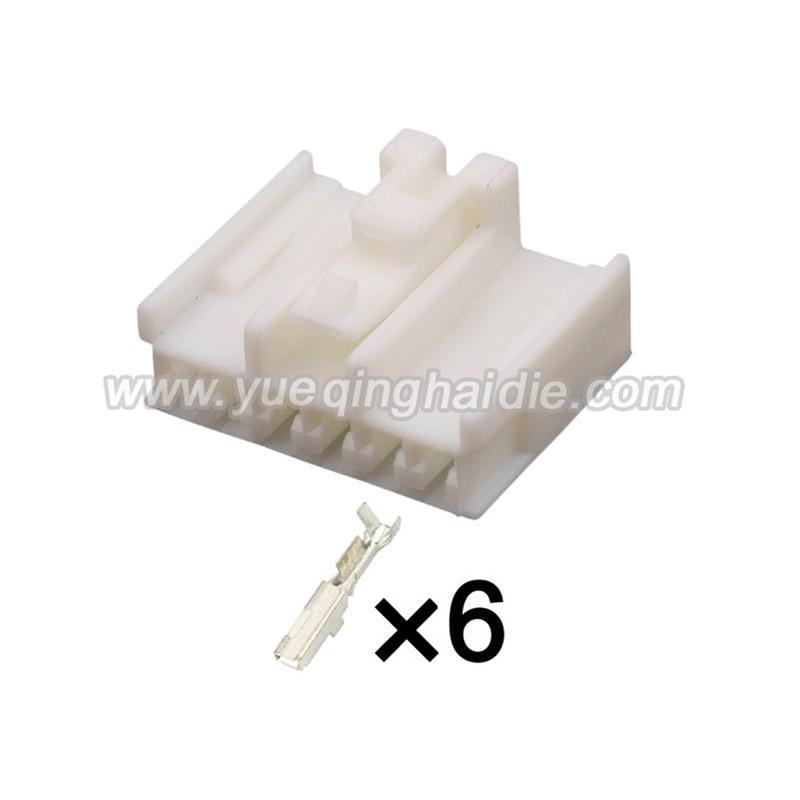 6 Pin Connector Unsealed 2.2mm Male Female Connectors Automotive Wiring Harness Cable Plug for Toyota 7283-1061 90980-10957