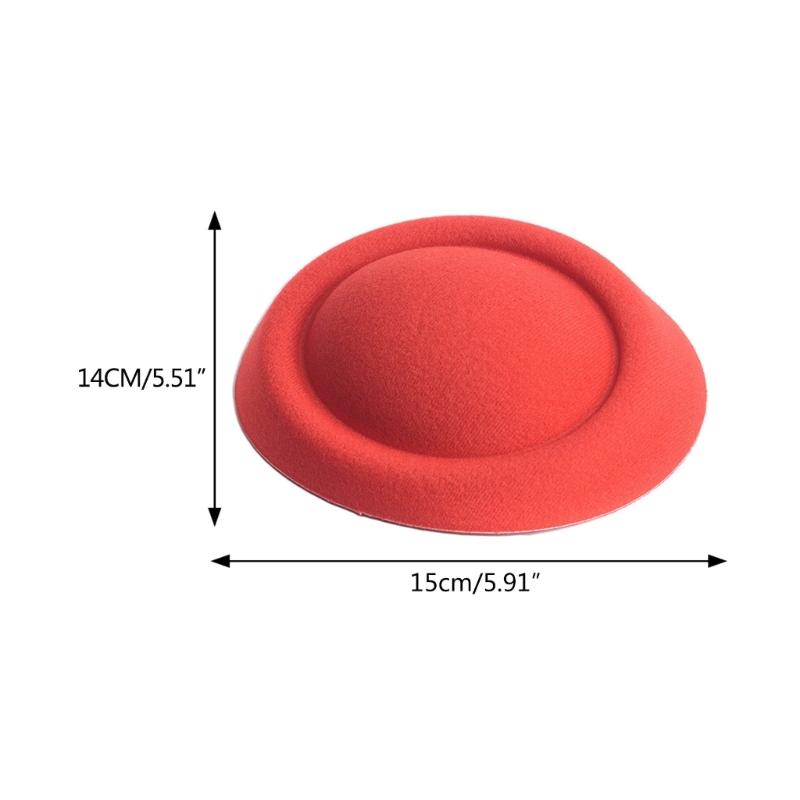 Mini Top Hat Base Man Women Wedding Party Fascinator Hat Cloth Millinery Hat Base Diy Craft Solid Man Women Dance Hat