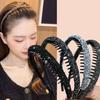 Toothed Non-Slip Hairpin Headband Women Hair Tie Headdress Face Wash Hair Band