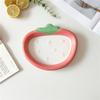 Ceramic Fruit Plate, Dried Fruit Snack Plate, Cute Strawberry Shape Plate, Personalized Underglaze Color Household Snack Plate