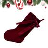 Christmas Stockings Holiday Decorations Holiday Velvet Bow Stocking For Christmas Tree Family Party Fireplace Pendant 25x48cm