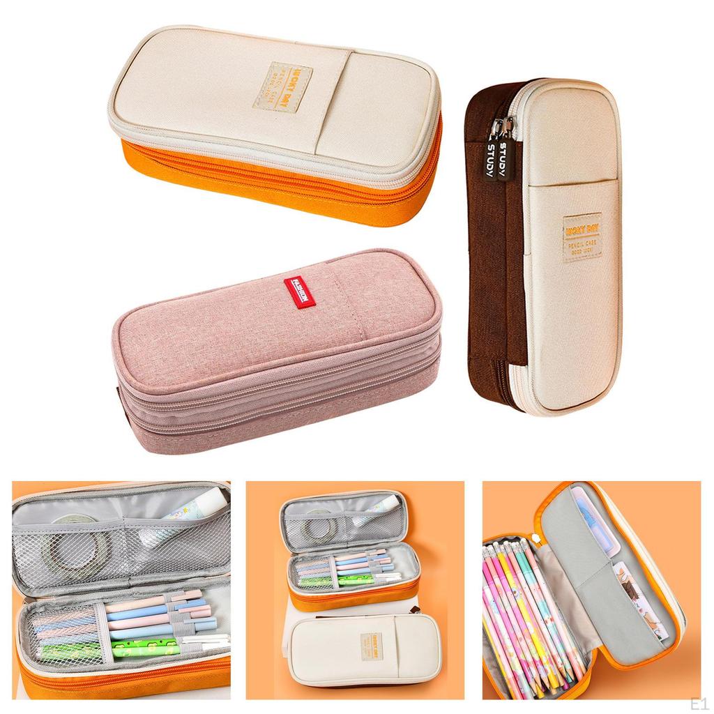 Pen Case Cosmetic Bag Stationery Supplies for Girls and Boys College Adults