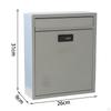 Wall Mount Mailbox Lockable Postbox Retro Drop Box Post Letter Letterbox Mail for Indoor Outdoor