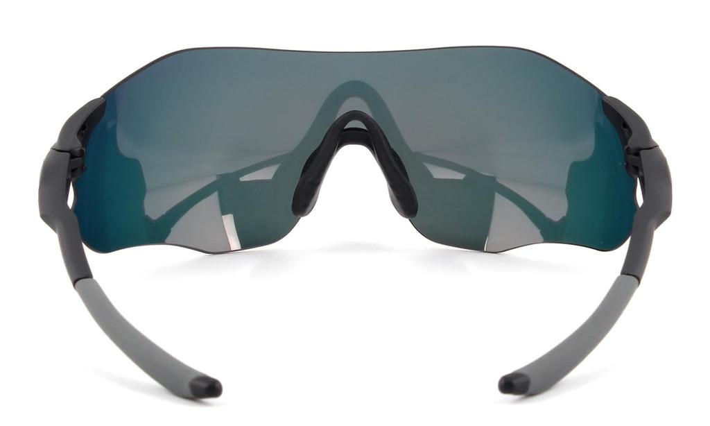 Rimless Shield Curved Polarized Original Sports Sunglasses for Training and Running EZ22 [EIENNO]