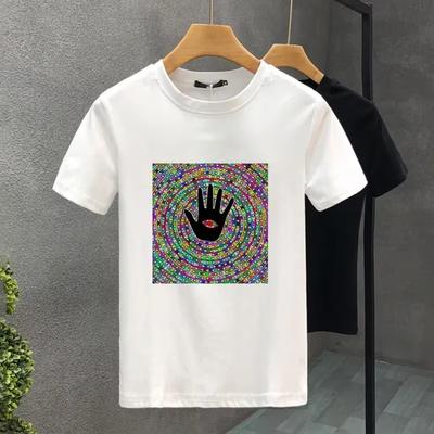 Estilo Retro Para Camiseta de Hombre Algodón Impresión de Alta Calidad 2yk Lujo Diseño Camisetas de Verano Tops Unisex Talla Grande S-7XL