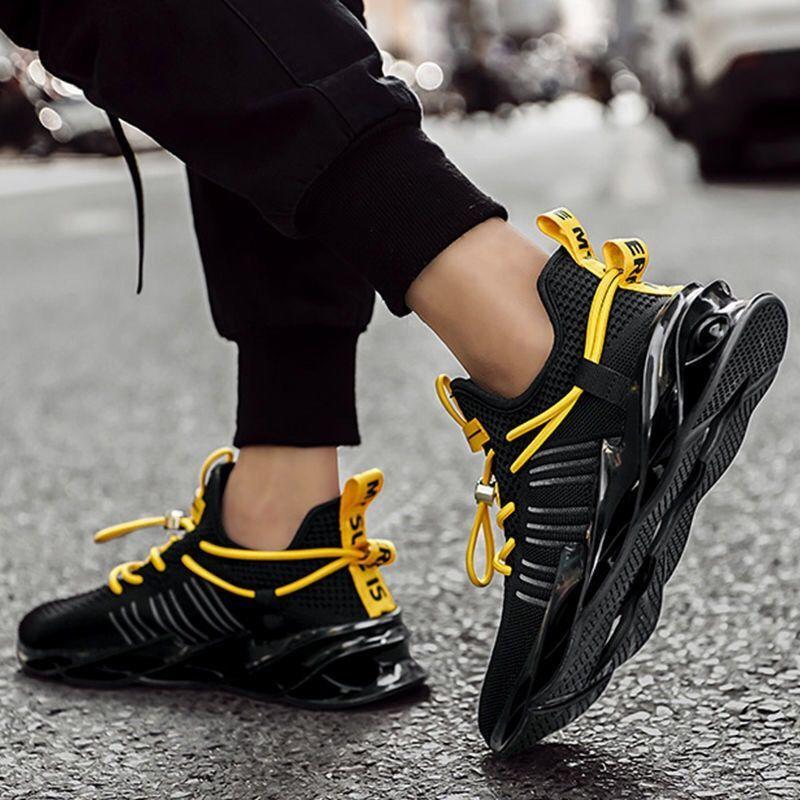 Stylish Thick Platform Mesh Upper Male Sports Shoes Breathable Running Men's Casual Sneakers Original Fashion Shoe In Promotion