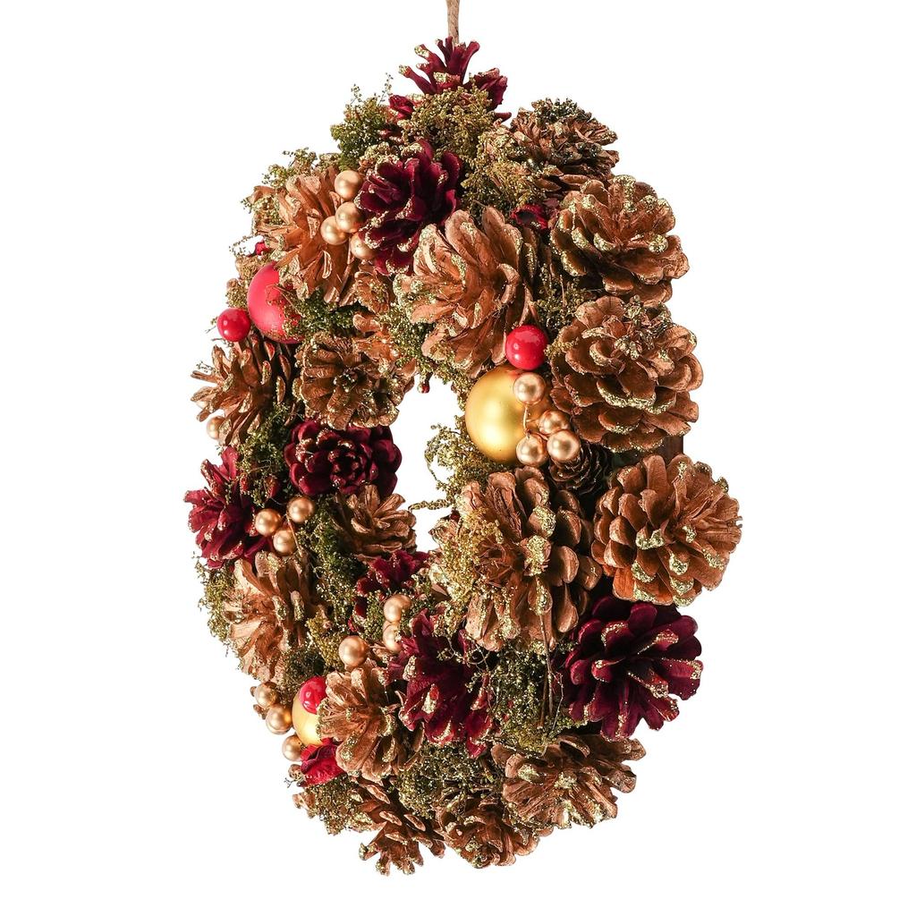 Francfranc Francfranc Wreath Large Gold Christmas Door Decoration 2025 Model