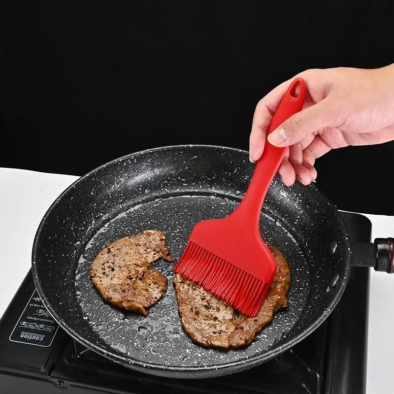 Silicone BBQ Brush Barbecue Oil Egg Cake Bread Brush Resistance Roast Brush Kitchen Cooking Barbecue Accessories