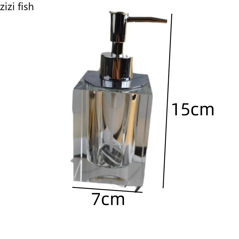 Crystal Bathroom Products Square Lotion Bottle Soap Dispenser Hand Sanitizer Bottles Bottling Bottle Shower Gel Bottles