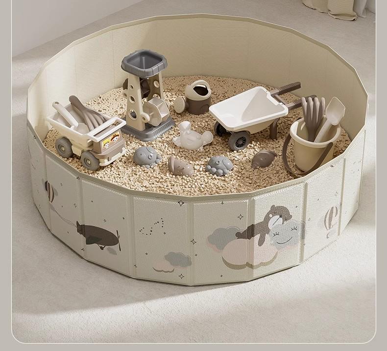 Children's Cassia Seed Sandbox Set - Indoor Play Sand, Shovel, & Digging Tools