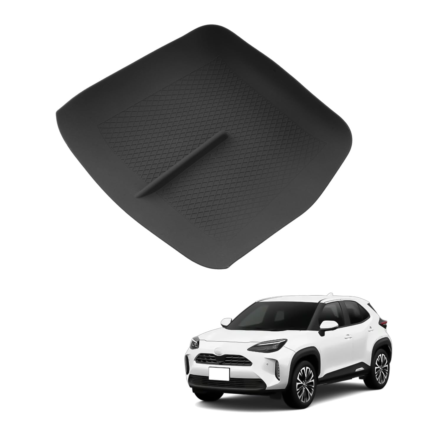 

HUAHAO Toyota Yaris Cross Front Console Car Storage Small Item Scratch and Stain Console Yaris Cross Custom Easy to Clean and Yaris Cross Accessories
