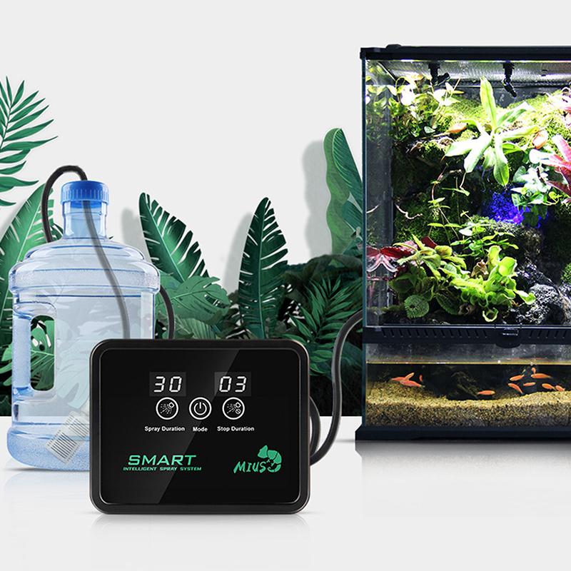 Sistem inteligent de pulverizare, ceață, Rainforest Tank Timing Spray System Kit, reptile Fogger, terarii, umidificator, temporizator electronic