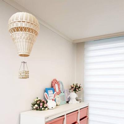 Noordse Handgeweven Rotan Kleine Luchtballon Kinderkamer Wandhangende Decoraties Crèche Knutseldecoraties Foto Requisieten Cadeaus
