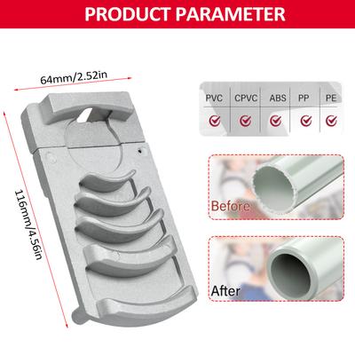 Deburring Tool for PVC Pipe Plumbing Tools, Professional Plastic Pipe Deburring Tool, for Pipe