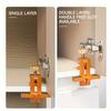 Adjustable Cabinet Door Installation Jig - Portable, Adjustable Clamps with Measurement Markings, Rust-Resistant Orange Woodworking Tool