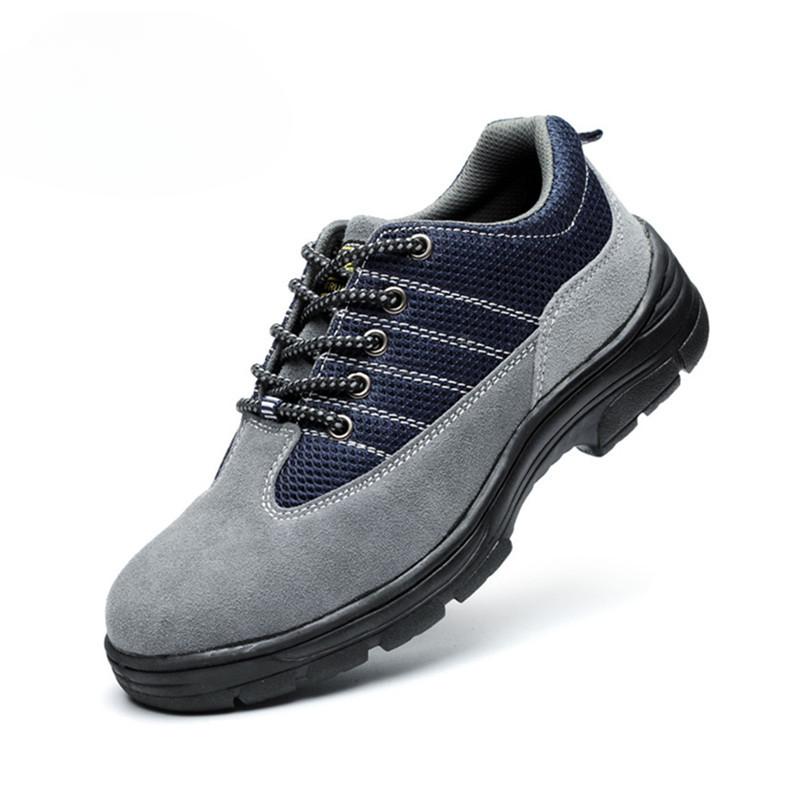 Skyddsskor, Arbetsskyddsskor 108 Grå Anti-penetrations- och Anti-skadeskydd, Intern Andningsbar Sandwich Mesh