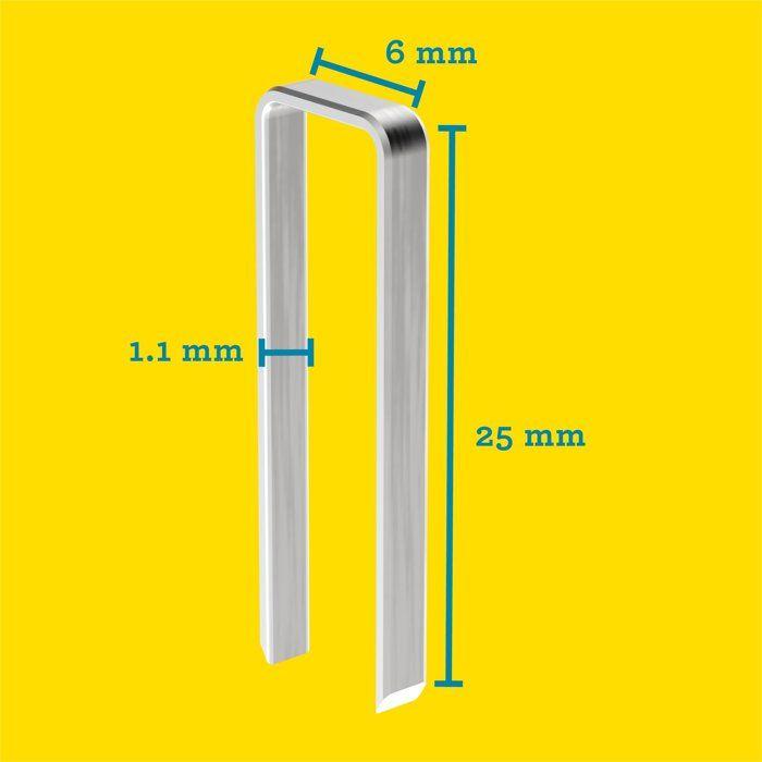 Agrafes Étroites N° 606/25mm - RAPID - 40303095