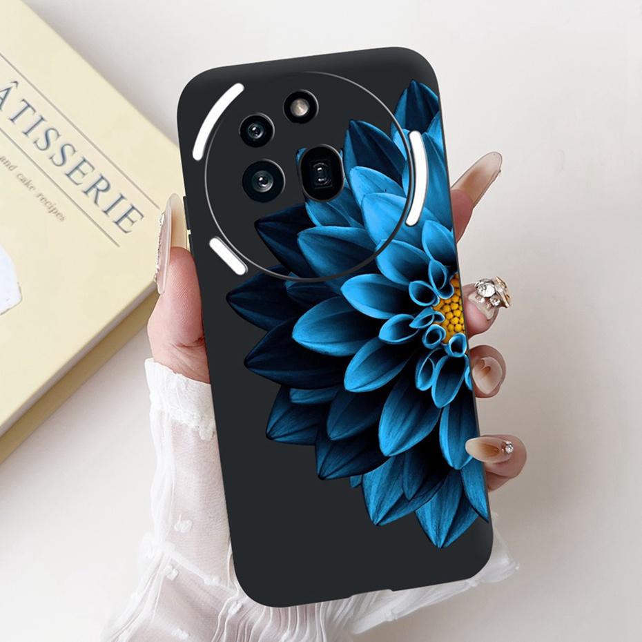 Beautiful Floral Painting Phone Case For Nothing Phone (3a) Pro Black Silicone Soft Cover For Nothing Phone3a 3a Pro Bumpers