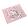 6PC Cartoon Pink Table Mat Unicorn Individual Placemats Coasters Set Pad On The Table Cup Pad Place Mats For Dining Table