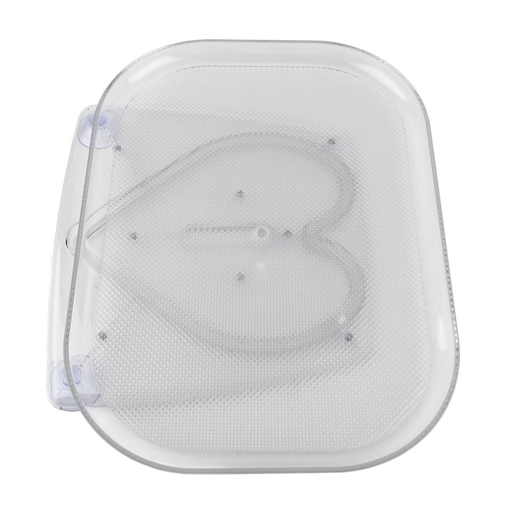 Lazy Susan Drehteller Organizer für Kühlschrank Klar Rotierendes Rechteckiges Aufbewahrungsfach für Schrank, Tisch, Speisekammer,